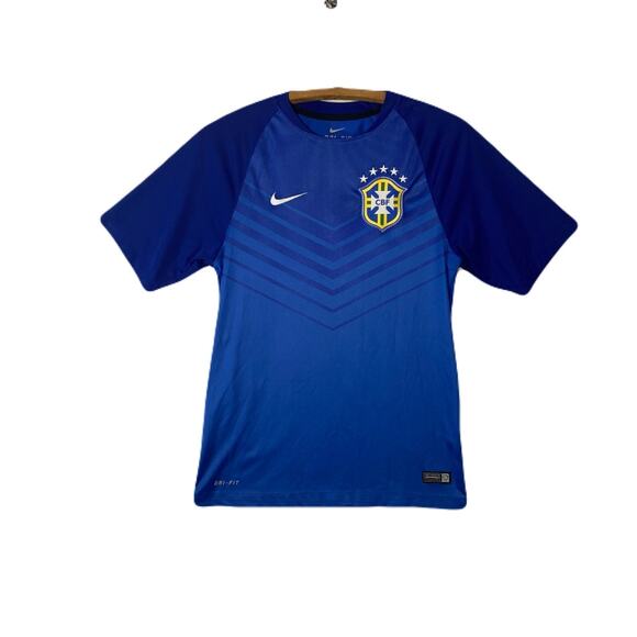 NIKE National Brazil Football Shirt Pre-Match 2014/15 Mens Size S - Picture 1 of 11